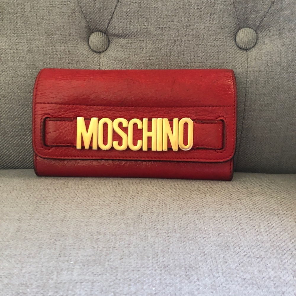 Fire Engine Red Moschino Wallet